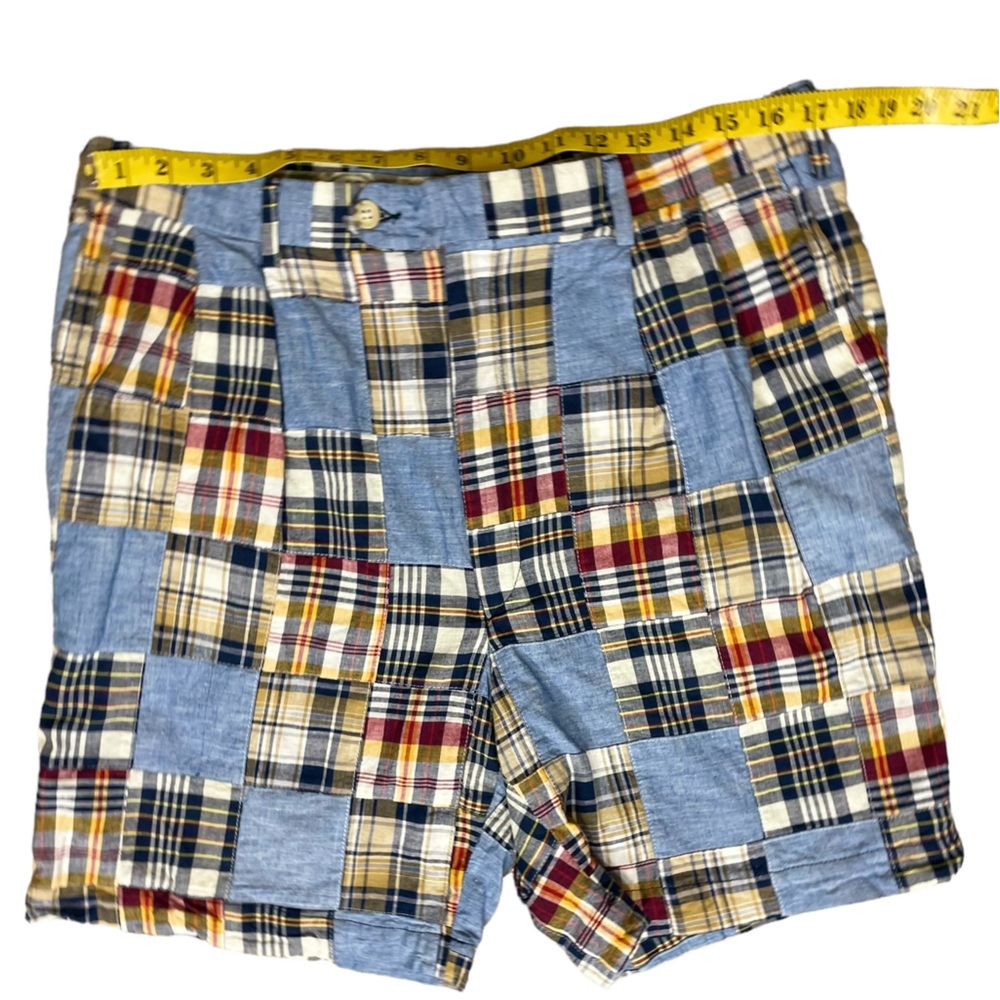 Berle Madras Plaid Patchwork Shorts - Picture 5 of 10